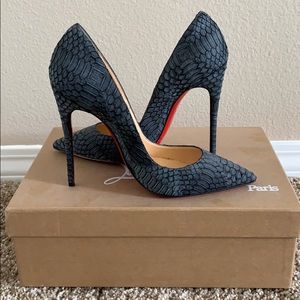 Christian Louboutin snake pumps